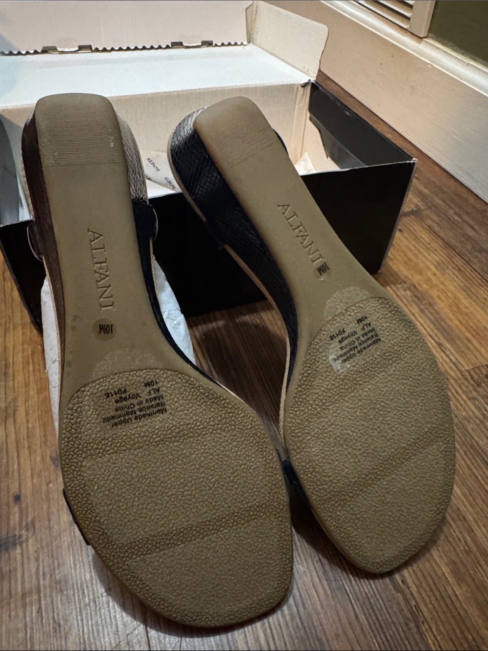 Alfani Navy Blue Sandals - Picture 6 of 8